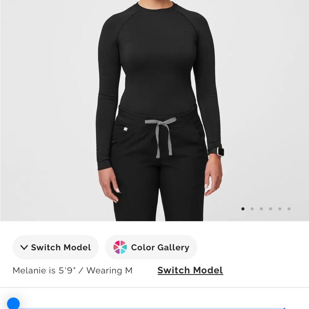 Figs Salta Seamless Longsleeve Underscrub - xs